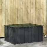 Kutija za spremanje u vrtu Crna 101 x 82 x 50 cm Čelik