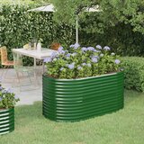  Povišena vrtna gredica od pocinčanog čelika 152x80x68 cm zelena | shoptok.hr