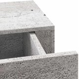  Zidna polica s ladicom siva boja betona 60 x 23,5 x 10 cm MDF | shoptok.hr