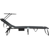  Sklopiva ležaljka za sunčanje 2 pcs Crna 190 x 57 x 81 cm | shoptok.hr