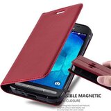Cadorabo Ohišje, združljivo z Samsung Galaxy XCover 3 v rdeče jabolko - Zaščitni ovitek z magnetnim zapiranjem, stoječo funkcijo in režo za kartice, (20558330) | Shoptok.si