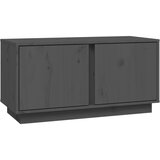 Maison Chic TV omarica - TV stojalo - Televizijska omarica siva 80x35x40,5 cm trdna borovina, (21700381) Cene