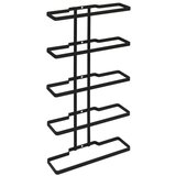 Metaltex Crni zidni metalni stalak za vino za 5 boca Lava - | shoptok.hr