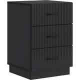  Noćni ormar s ladicama Crna 43 x 41 x 63 5 cm Konstruirano drvo - Crna | shoptok.hr