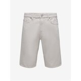 Only Cream Mens Denim Shorts & SONS Avi - Men Cene