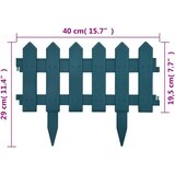  Rubnjaci za travnjak 25 kom zeleni 10 m PP | shoptok.hr