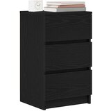  Noćni ormarić s 3 ladice crni 39x35x65 cm | shoptok.hr