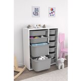 Hanah home Zen 2D2K6U - White, Grey v2 WhiteGrey Multi Purpose Cabinet Cene