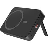 BWOO Zunanja baterija MagSafe 10000 mAh - 20W priključek USB-C in zložljivo stojalo, Črna, (5000017449) | Shoptok.si