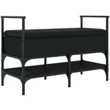 vidaXL Klupa za cipele crna 85 5x42x57 5 cm od konstruiranog drva | shoptok.hr