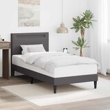  Krevetna konstrukcija Siva 100 x 200 cm Umjetna koža Slike