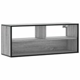 Maison Chic TV omarica - TV enota - Televizijska omarica siva sonoma 100x31x39,5 cm inženirski les in kovina, (21702348) | Shoptok.si