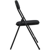  Sklopiva stolica 2 pcs Crna 48 x 44 x 78 cm Baršun | shoptok.hr