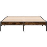  Okvir kreveta boja hrasta 140x200 cm konstruirano drvo i metal | Eponuda.ba