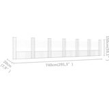 vidaXL Gabion košara U-oblike s 7 stebri železo 740x20x150 cm | Shoptok.si