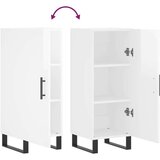 vidaXL Komoda sjajna bijela 34 5 x 34 x 90 cm od konstruiranog drva | shoptok.hr