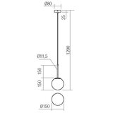  Redo 01-2623 - Luster na sajli NIVA 1xE14/28W/230V | Eponuda.com