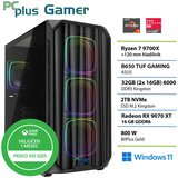 PCPLUS Gaming namizni računalnik PCPLUS Gamer, R7 9700X, 32 GB RAM, 2 TB SSD, RX 9070XT, W11H + Xbox GP, (5000005397) Cene