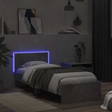  Krevetna konstrukcija s LED svjetlom Betonska siva 80 x 200 cm | Shoptok.si