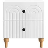  Noćni ormar s ladicama Bijela visokog sjaja 43 x 34,5 x 48 cm | shoptok.hr
