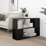vidaXL Knjižna omara črna 100x24x63 cm iverna plošča | Shoptok.si