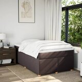  Krevet box spring s madracem tamnosmeđi 120 x 190 cm od tkanine | shoptok.hr