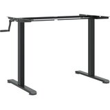  Samostojeći okvir za stol crni (94-135)x60x(70-114) cm čelični | shoptok.hr