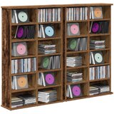 Cd ormar 2 kom. Staro drvo 60 x 17 x 92 cm Konstruirano drvo | shoptok.hr