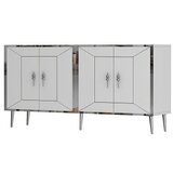 Hanah home komoda arno KB150 white silver | ePonuda.com