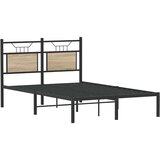vidaXL Posteljni okvir brez vzmetnice hrast 120x190 cm inženirski les | Shoptok.si