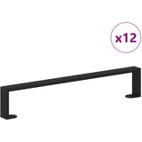  Noge namještaja 12 pcs Crna 546 x 40,5 x 100 mm Željezo | shoptok.hr