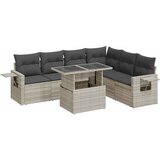  7-dijelni set vrtnih sofa svjetlosivi od poliratana | shoptok.hr