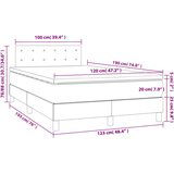  Krevet box spring s madracem tamnosivi 120 x 190 cm tkanina | shoptok.hr