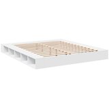  Posteljni okvir bel 180x200 cm inženirski les | Shoptok.si