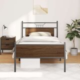  Okvir kreveta bez madraca smeđa boja hrasta 100 x 200 cm drveni | shoptok.hr