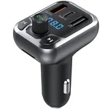 JK71 Auto punjač, MP3, FM Radio, Crni