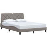  Posteljni okvir brez vzmetnice taupe 140x190 cm blago, (21829698) | Shoptok.si