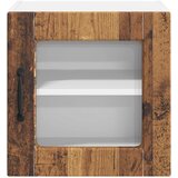  Zidni stakleni ormarić PORTO 2 pcs Staro drvo 40 x 31 x 40 cm | Eponuda.com