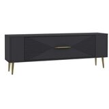 Hanah home TV polica Retrol1 Anthracite Gold