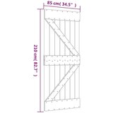  Klizna vrata s priborom za montažu 85 x 210 cm masivna borovina | shoptok.hr