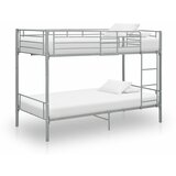 vidaXL Krevet na kat sivi metalni 90 x 200 cm Cijene