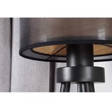  Duolla - Stona lampa WOOD BOHO 1xE27/15W/230V, prečnik 25 cm, crna/bež | Eponuda.com