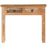 vidaXL Konzolni stol 90,5x30x75 cm masivno bagremovo i obnovljeno drvo | shoptok.hr