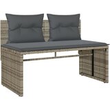  4-dijelni set vrtnih sofa od poliratana s jastucima sivi | shoptok.hr