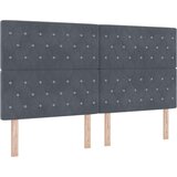 Box Spring Krevet s Madracem Tamno Siva Super King Baršun | shoptok.hr
