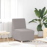  Modularna sofa bez naslona za ruke svijetlosiva 55 cm kovrčava tkanina imitacija vune | Eponuda.ba