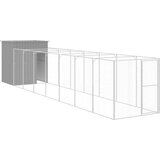  Kućica za pse s igralištem svjetlosiva 165x863x181 cm čelična | shoptok.hr