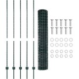 Euro ograda s postom 10 x 1,6 m Čelik premazan PVC-om Zelena | shoptok.hr