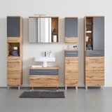 Premium Living Visoka Omara Float, Hrast, Antracit | Shoptok.si