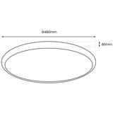  LED dečije plafonsko svetlo MOONCAT LED/34W/230V ružičasto | Eponuda.com